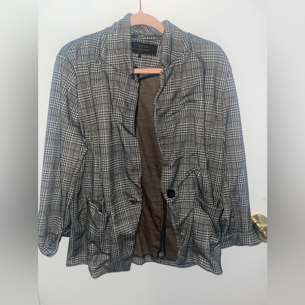 Blazer jacket plaid